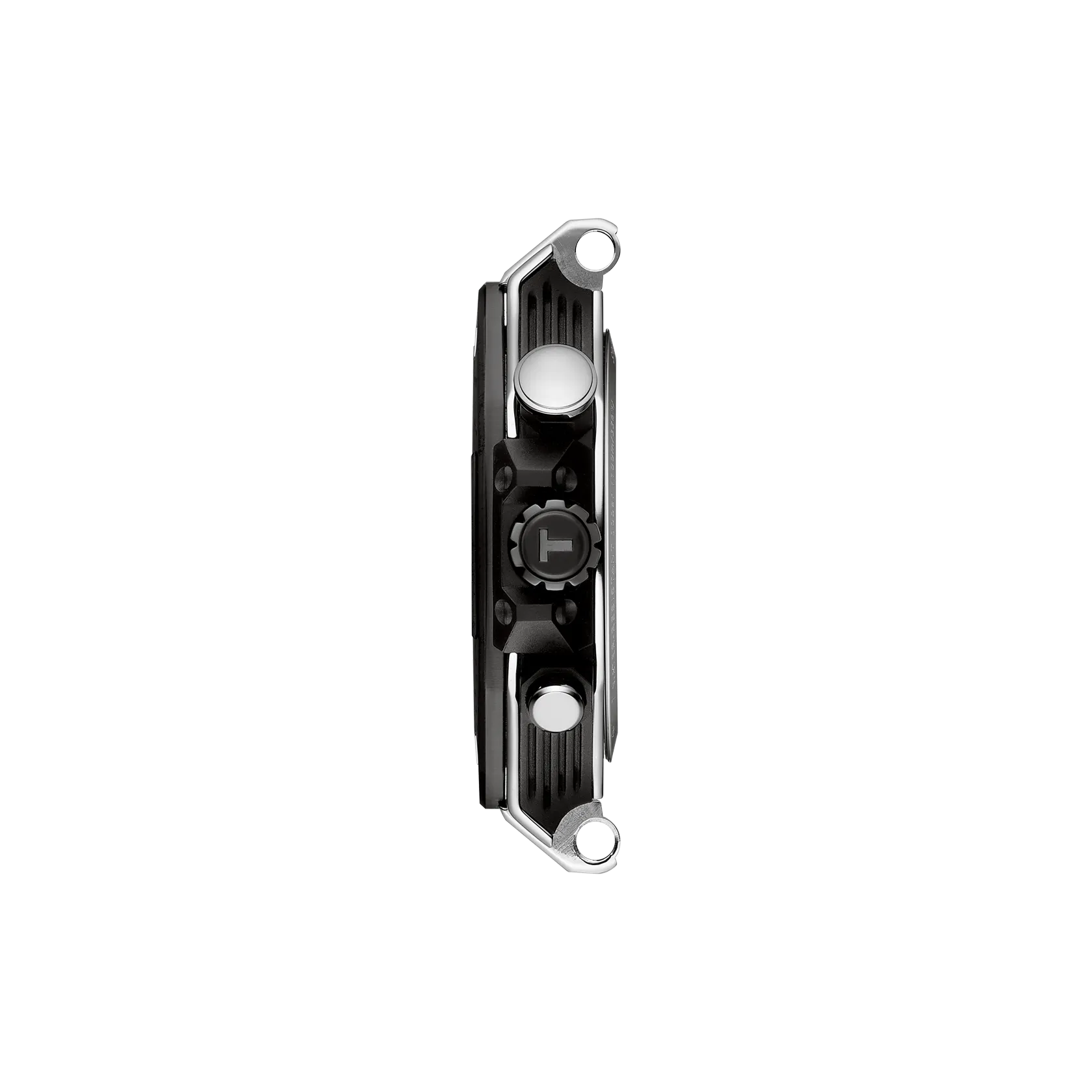 RELOJ TISSOT T-RACE MOTO GP, 2025, CUARZO, ESFERA NEGRA, BRAZALETE DE CAUCHO NEGRO, EDICICÓN ESPECIAL, CRONCÓGRAFO, 45 MM