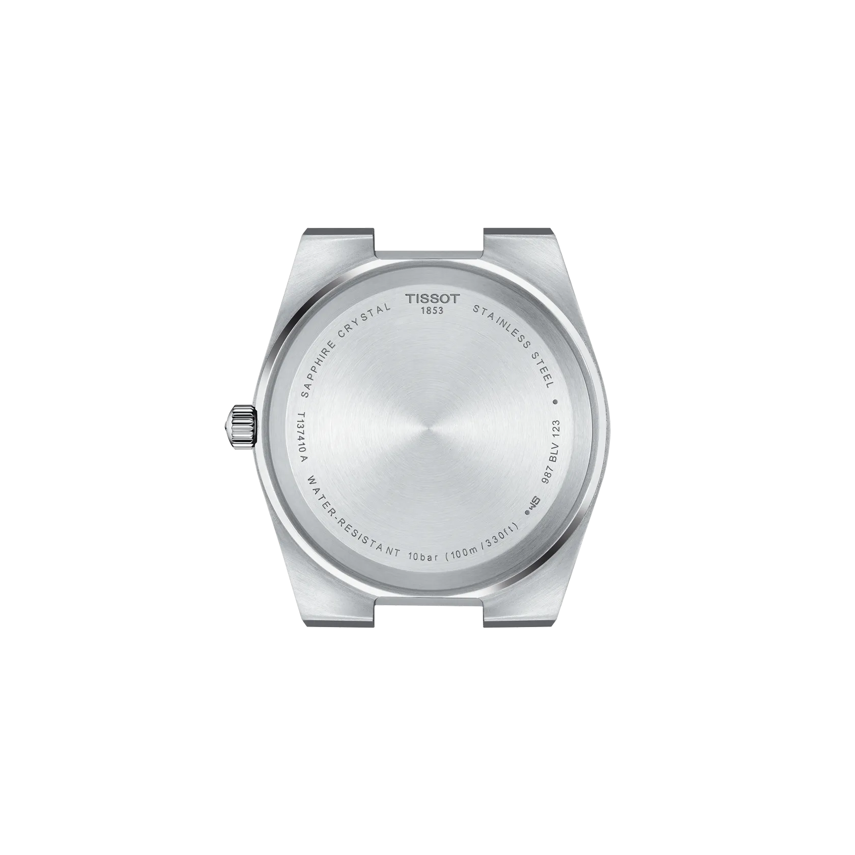 RELOJ TISSOT PRX, CUARZO, ESFERA NEGRA, FAJA DE CAUCHO NEGRA, FECHA, 40 MM