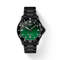 RELOJ TISSOT SEASTAR 1000, CUARZO, ESFERA VERDE, BRAZALETE DE ACERO PVD, FECHA, 40 MM