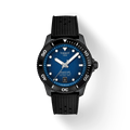 RELOJ TISSOT SEASTAR 1000, AUTOMCÁTICO, ESFERA AZUL, FAJA DE CAUCHO NEGRO, FECHA, 40 MM