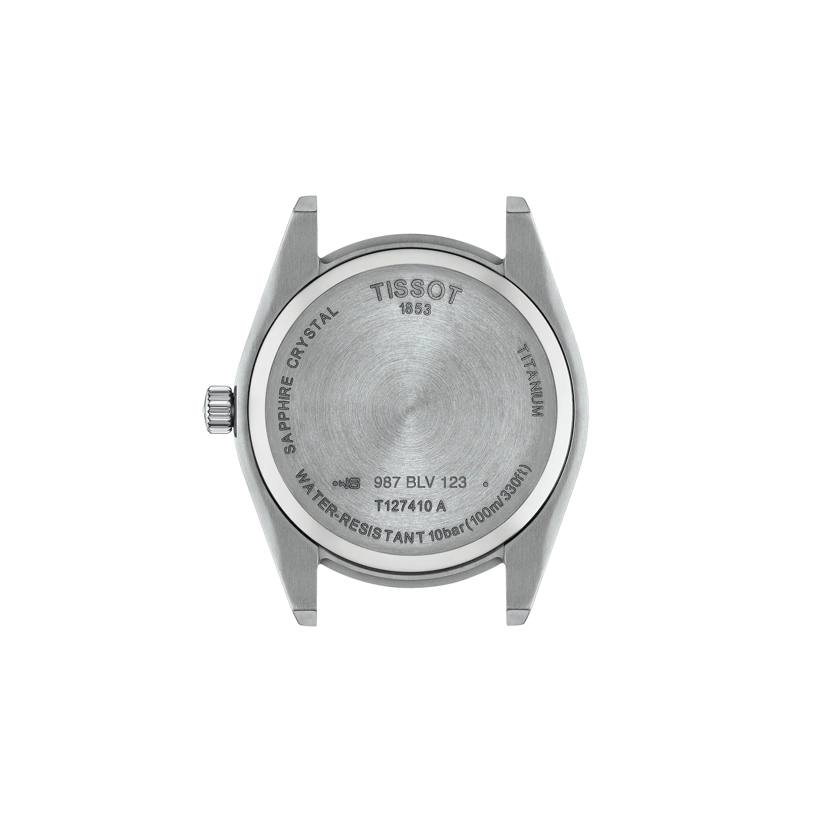 RELOJ TISSOT GENTLEMAN, CUARZO, ESFERA GRIS, BRAZALETE DE TITANIO, FECHA, 40 MM