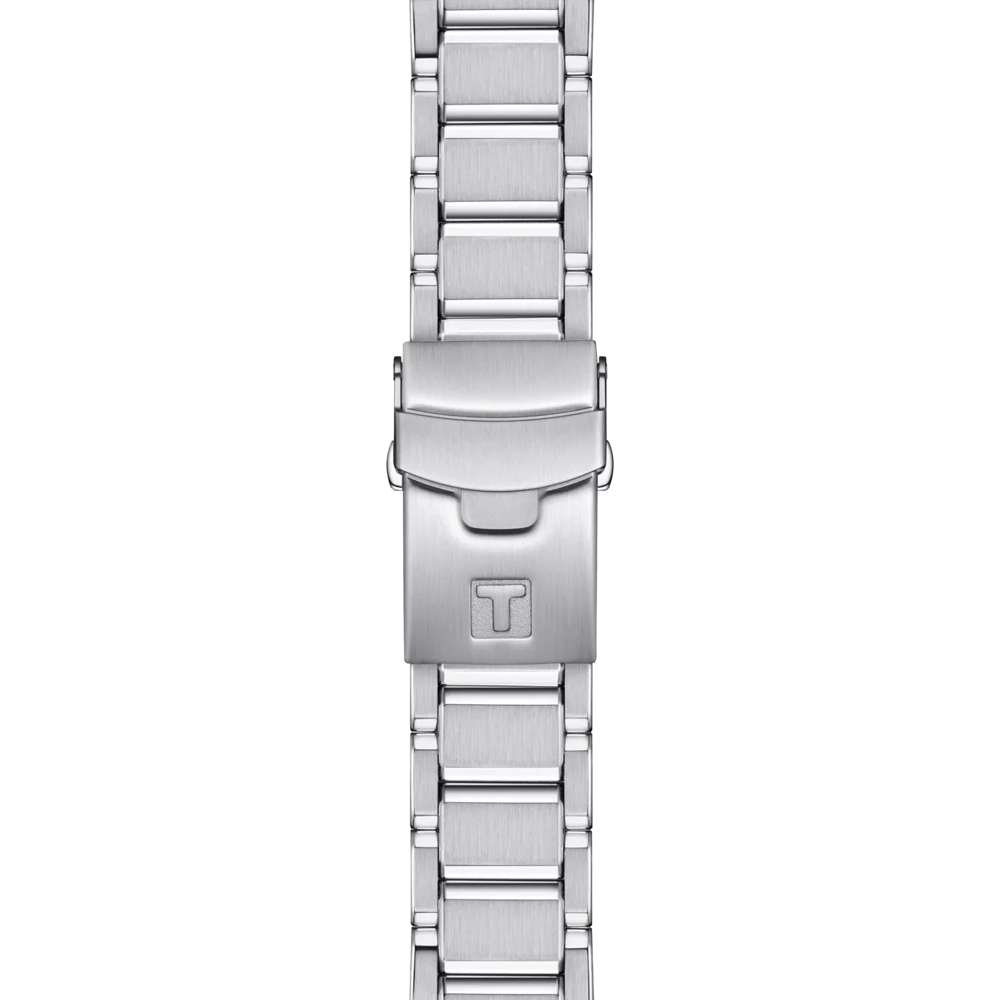 RELOJ TISSOT T-RACE MOTO GP LE2022, CUARZO, ESFERA NEGRA, BRAZALETE DE ACERO, CRONCÓGRAFO, 45 MM