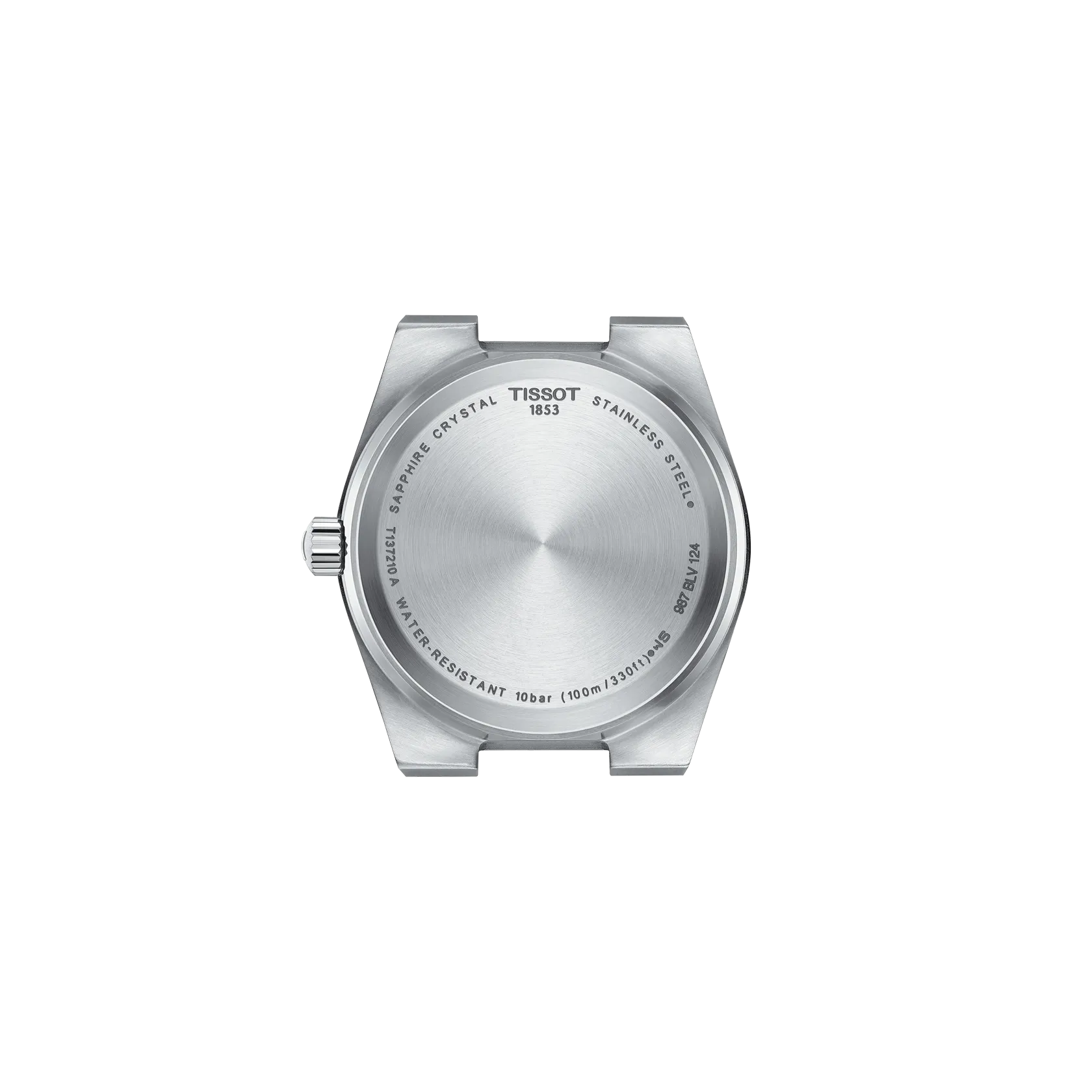 RELOJ TISSOT PRX, CUARZO, ESFERA CELESTE, BRAZALETE DE ACERO, FECHA, 35 MM