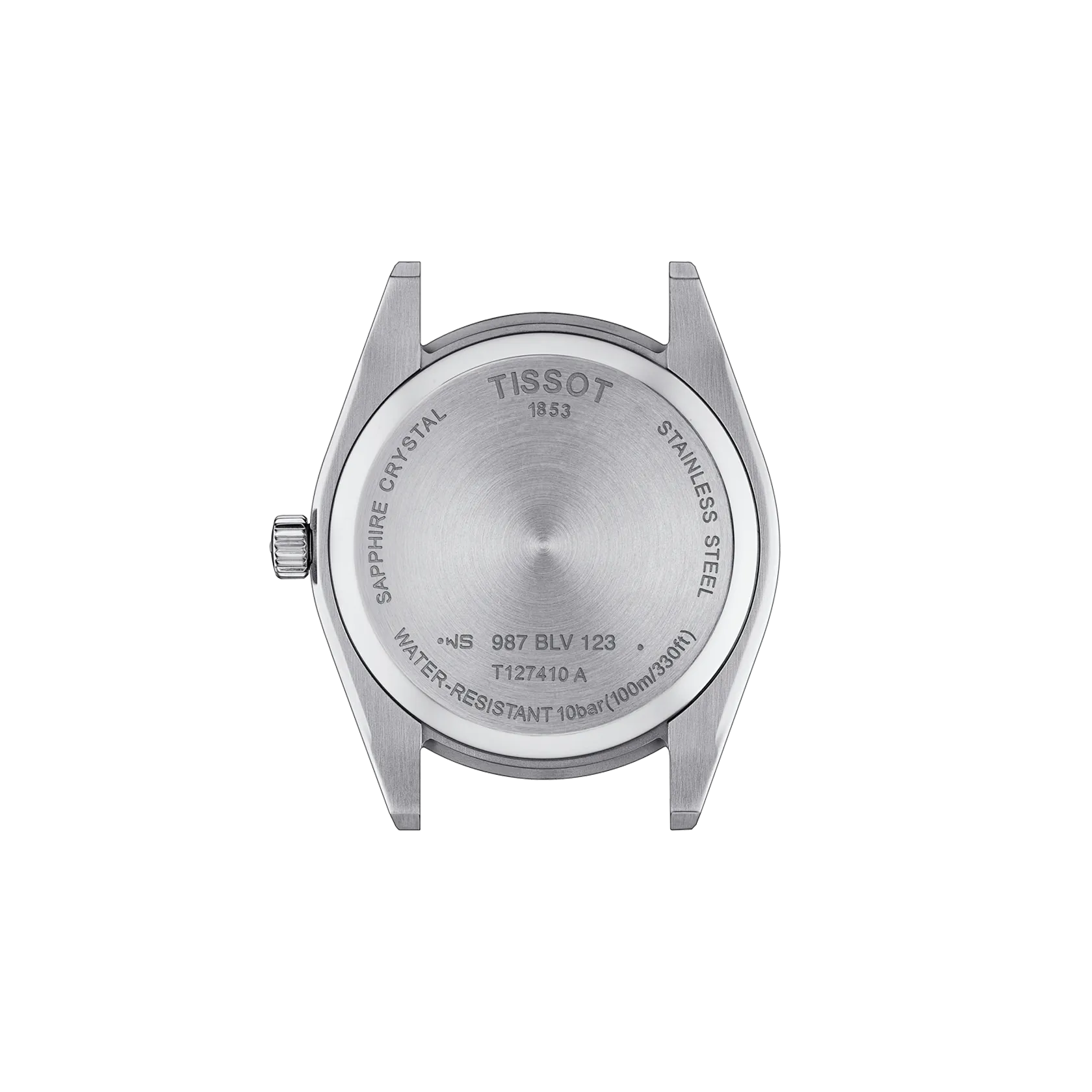 RELOJ TISSOT GENTLEMAN, CUARZO, ESFERA NEGRA, BRAZALETE DE ACERO, FECHA, 40 MM