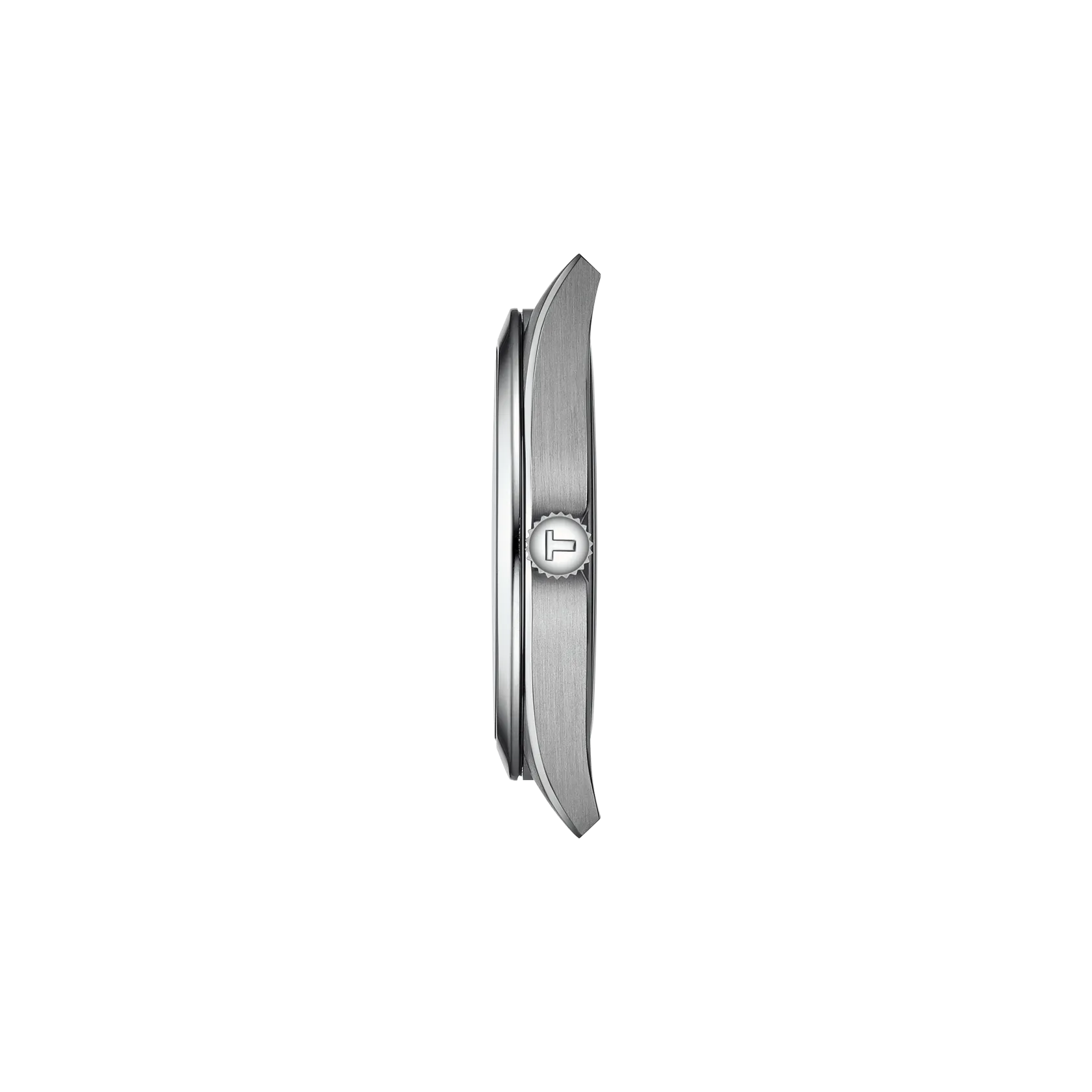 RELOJ TISSOT GENTLEMAN, CUARZO, ESFERA GRIS, BRAZALETE DE TITANIO, FECHA, 40 MM