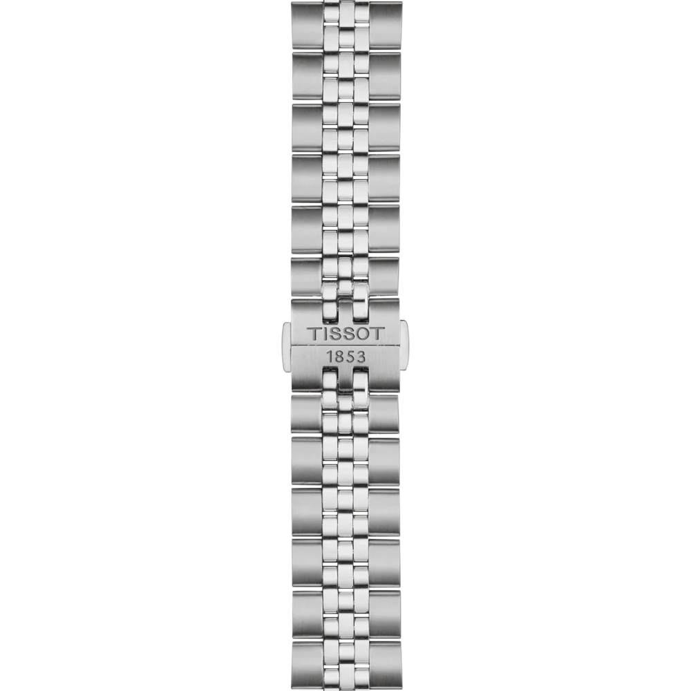 RELOJ TISSOT BALLADE, CUARZO, ESFERA AZUL, BRAZALETE DE ACERO, FECHA, 40 MM