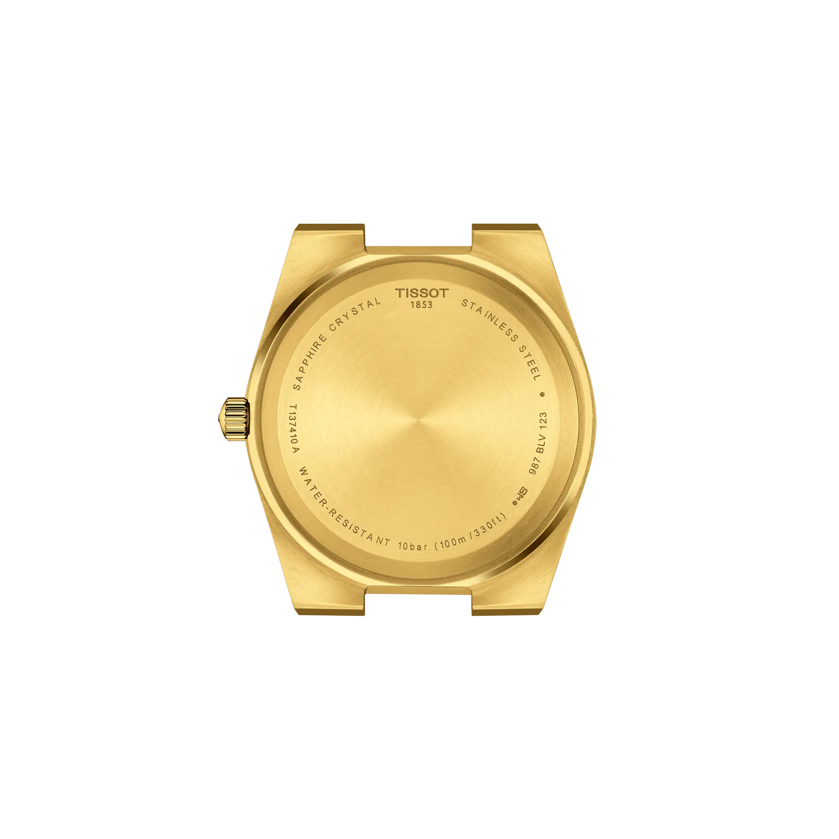 RELOJ TISSOT PRX, CUARZO, ESFERA DORADA, BRAZALETE DE ACERO PVD TONO ORO, FECHA, 40 MM