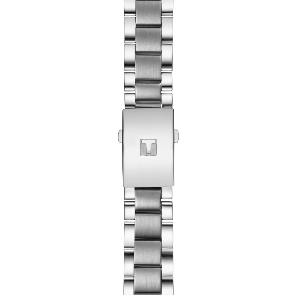 RELOJ TISSOT CHRONO XL CLASSIC, CUARZO, ESFERA AZUL, BRAZALETE DE ACERO, CRONCÓGRAFO, 45 MM