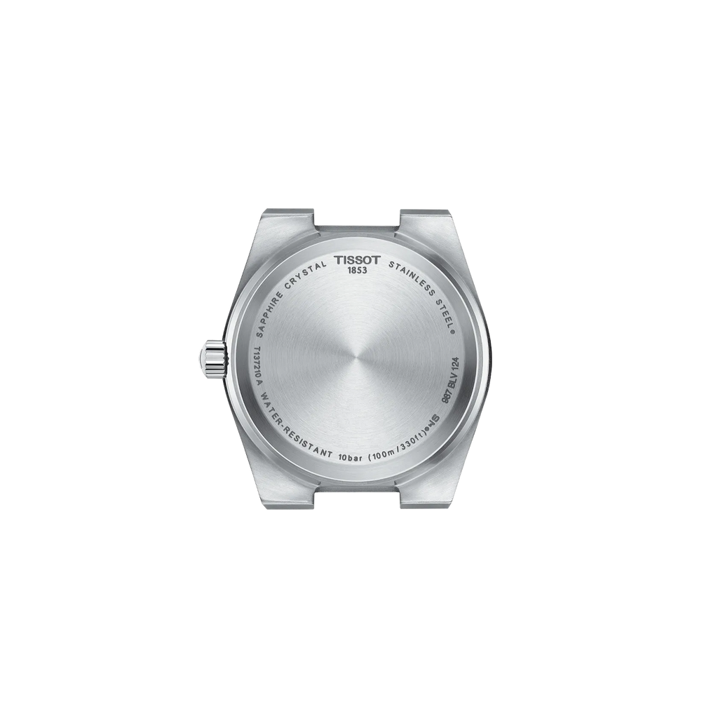RELOJ TISSOT PRX, CUARZO, ESFERA VERDE, BRAZALETE DE ACERO, FECHA
