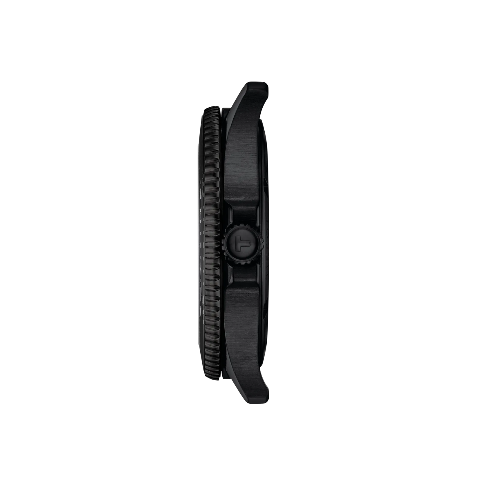 RELOJ TISSOT SEASTAR 1000, CUARZO, ESFERA NEGRA, BRAZALETE DE ACERO PVD, FECHA, 40 MM