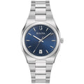 RELOJ BULOVA SURVEYOR, ESFERA AZUL, BRAZALETE DE ACERO, FECHA, 34 MM
