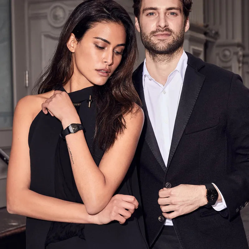 RELOJ BULOVA GEMINI LATIN GRAMMY, CUARZO, ESFERA NEGRA, BRAZALETE DE CAUCHO NEGRO, 30 MM