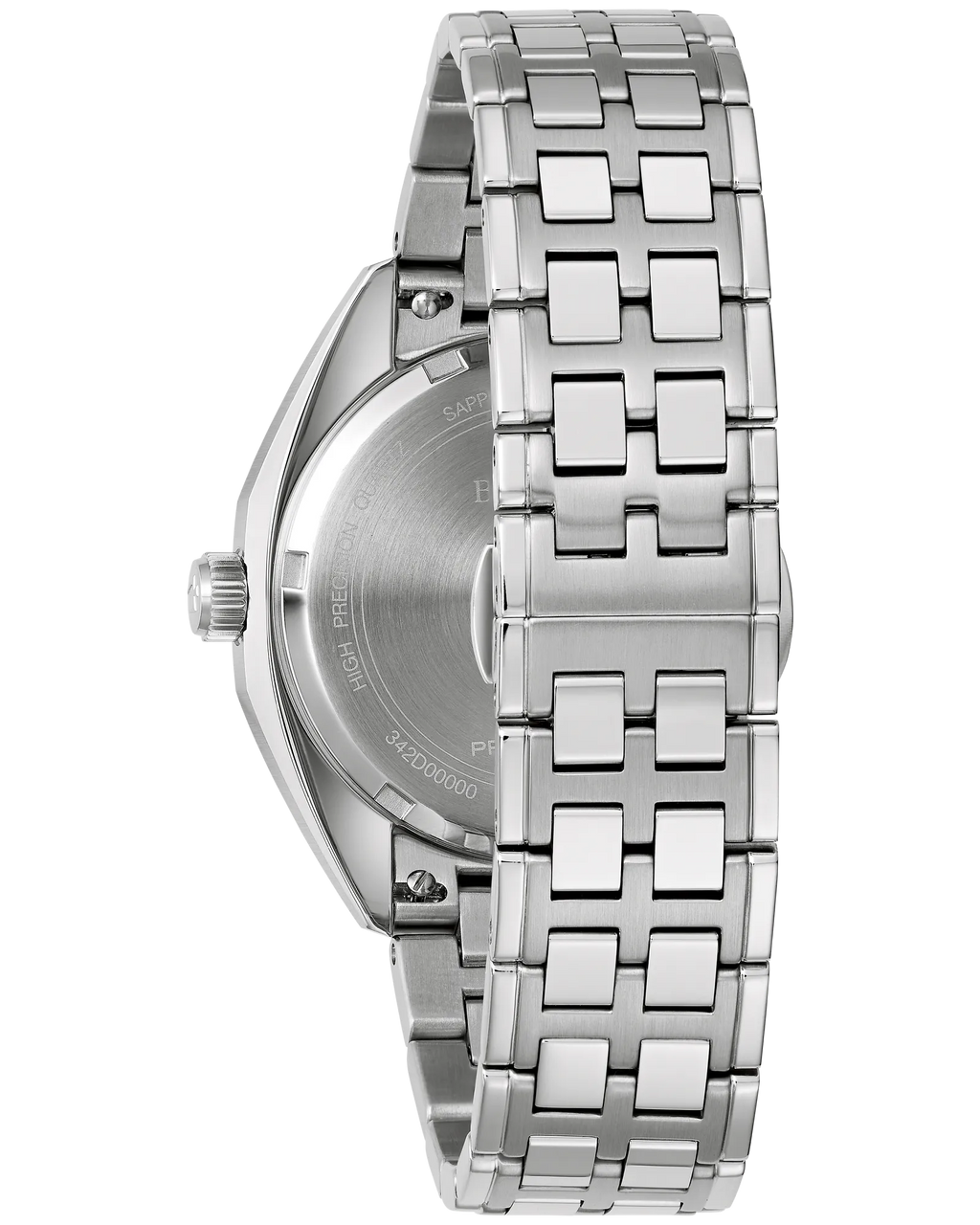 RELOJ BULOVA JET STAR, CUARZO, ESFERA ROJA, BRAZALETE DE ACERO, FECHA, 40 MM