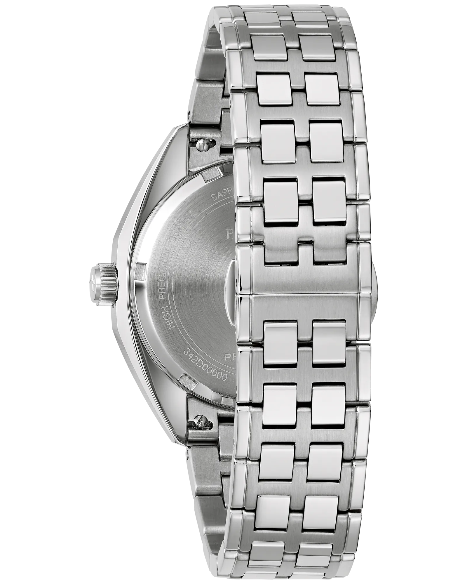 RELOJ BULOVA JET STAR, CUARZO, ESFERA ROJA, BRAZALETE DE ACERO, FECHA, 40 MM