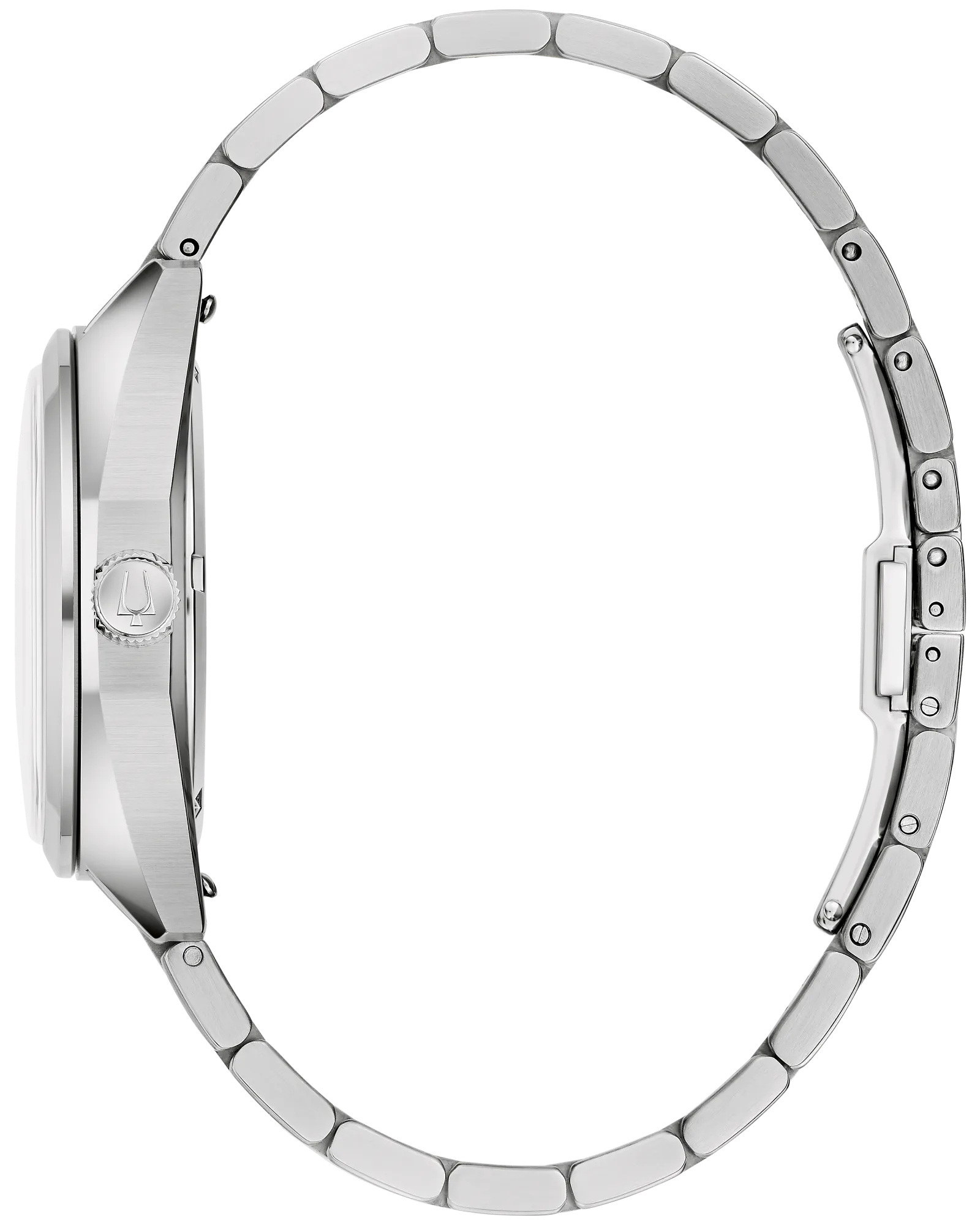 RELOJ BULOVA JET STAR, CUARZO, ESFERA ROJA, BRAZALETE DE ACERO, FECHA, 40 MM