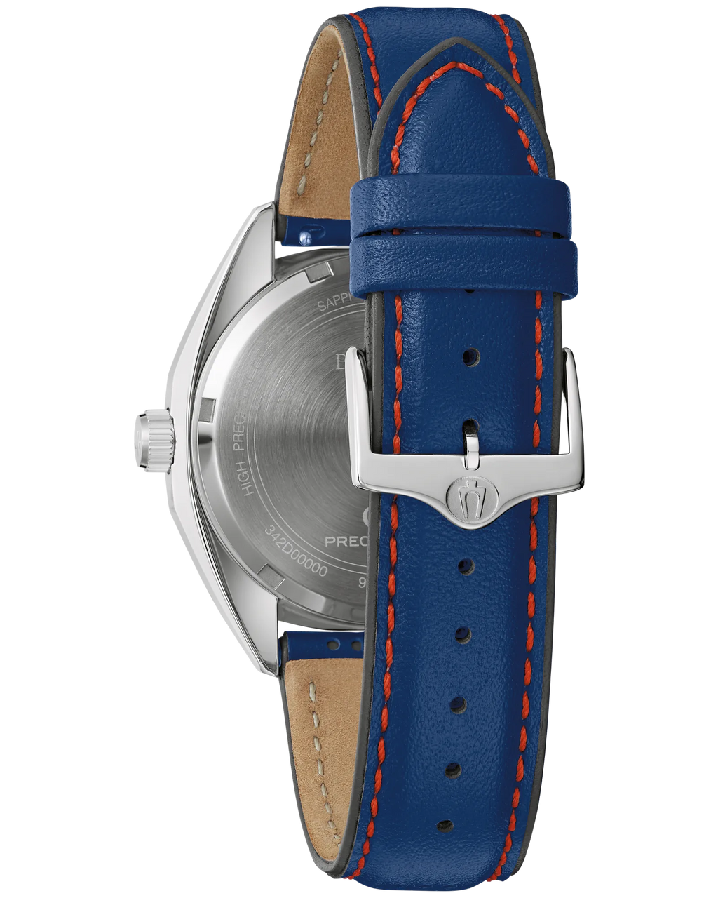 RELOJ BULOVA JET STAR, CUARZO, ESFERA PLATEADA, BRAZALETE DE ACERO, FECHA, 40 MM