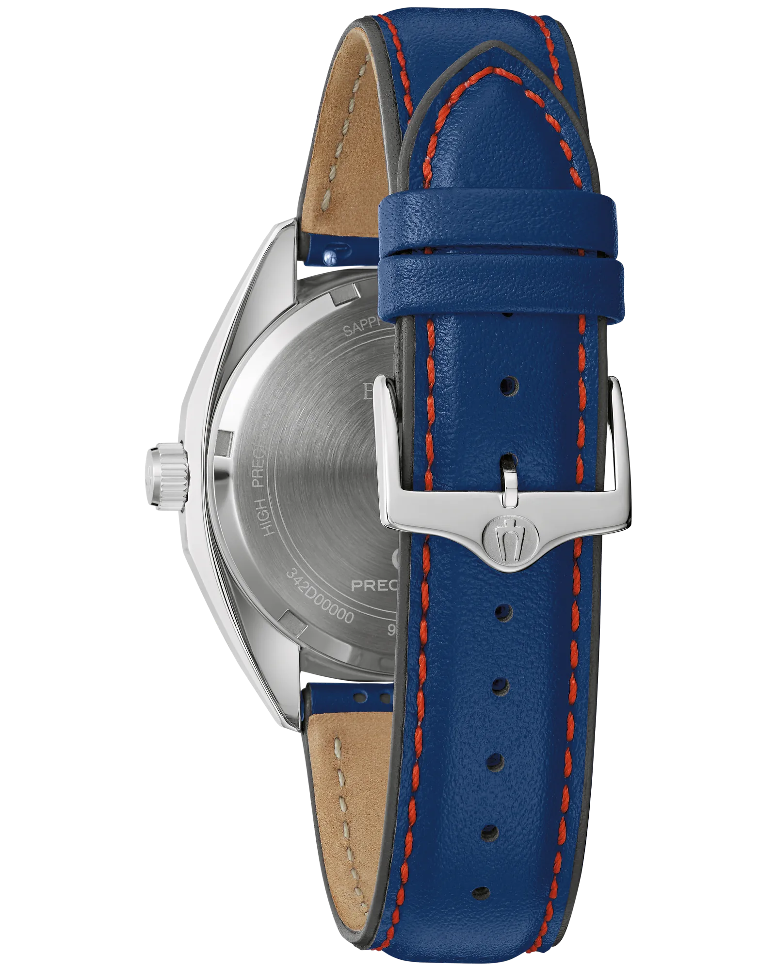 RELOJ BULOVA JET STAR, CUARZO, ESFERA PLATEADA, BRAZALETE DE ACERO, FECHA, 40 MM