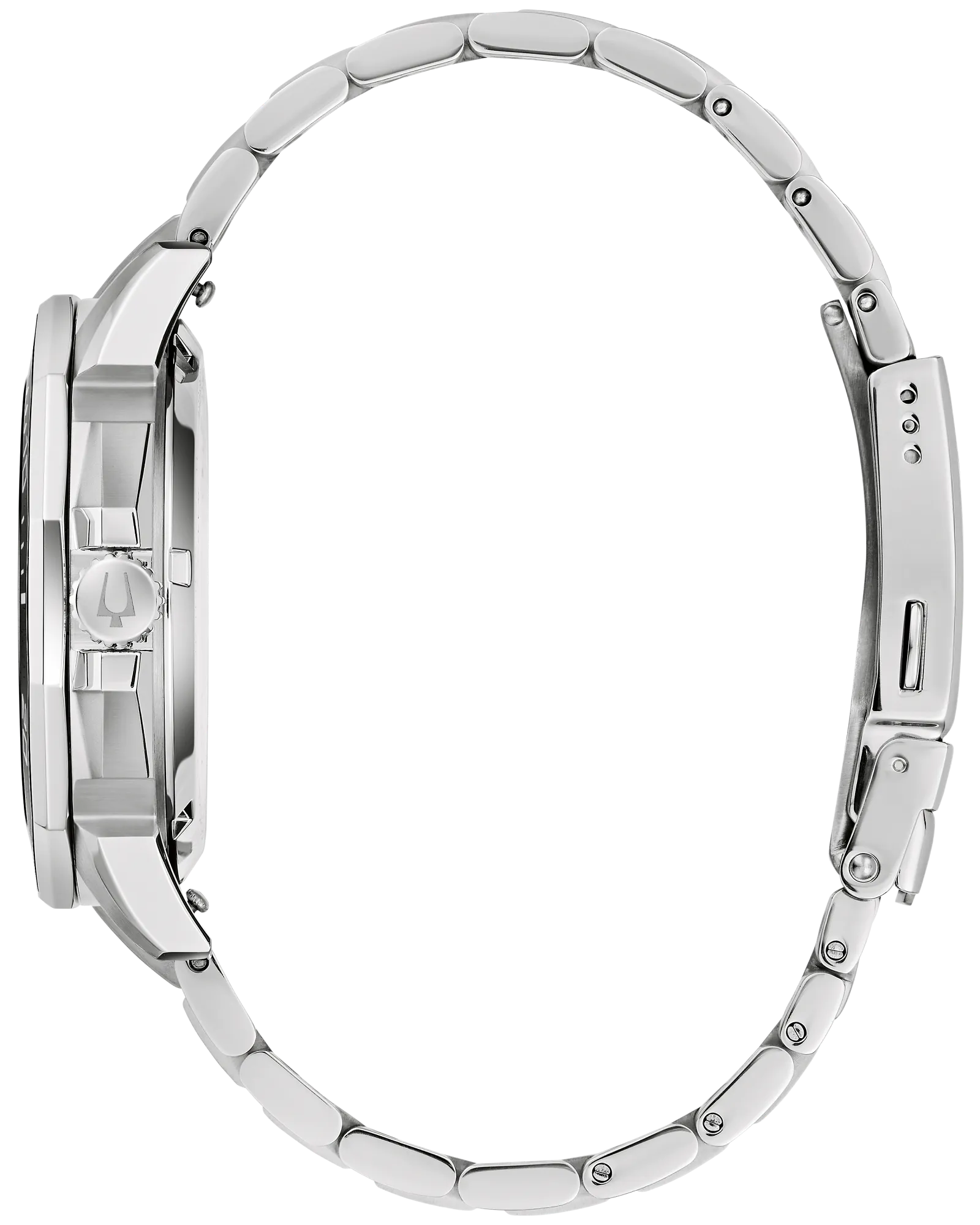 RELOJ BULOVA MARINE STAR, CUARZO, ESFERA BLANCO, BRAZALETE DE ACERO, FECHA, 43 MM