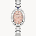 RELOJ BULOVA RUBAIYAT, CUARZO, ESFERA SALMON, BRAZALETE DE ACERO, 28.80 MM