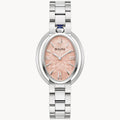 RELOJ BULOVA RUBAIYAT, CUARZO, ESFERA SALMON, BRAZALETE DE ACERO, 28.80 MM