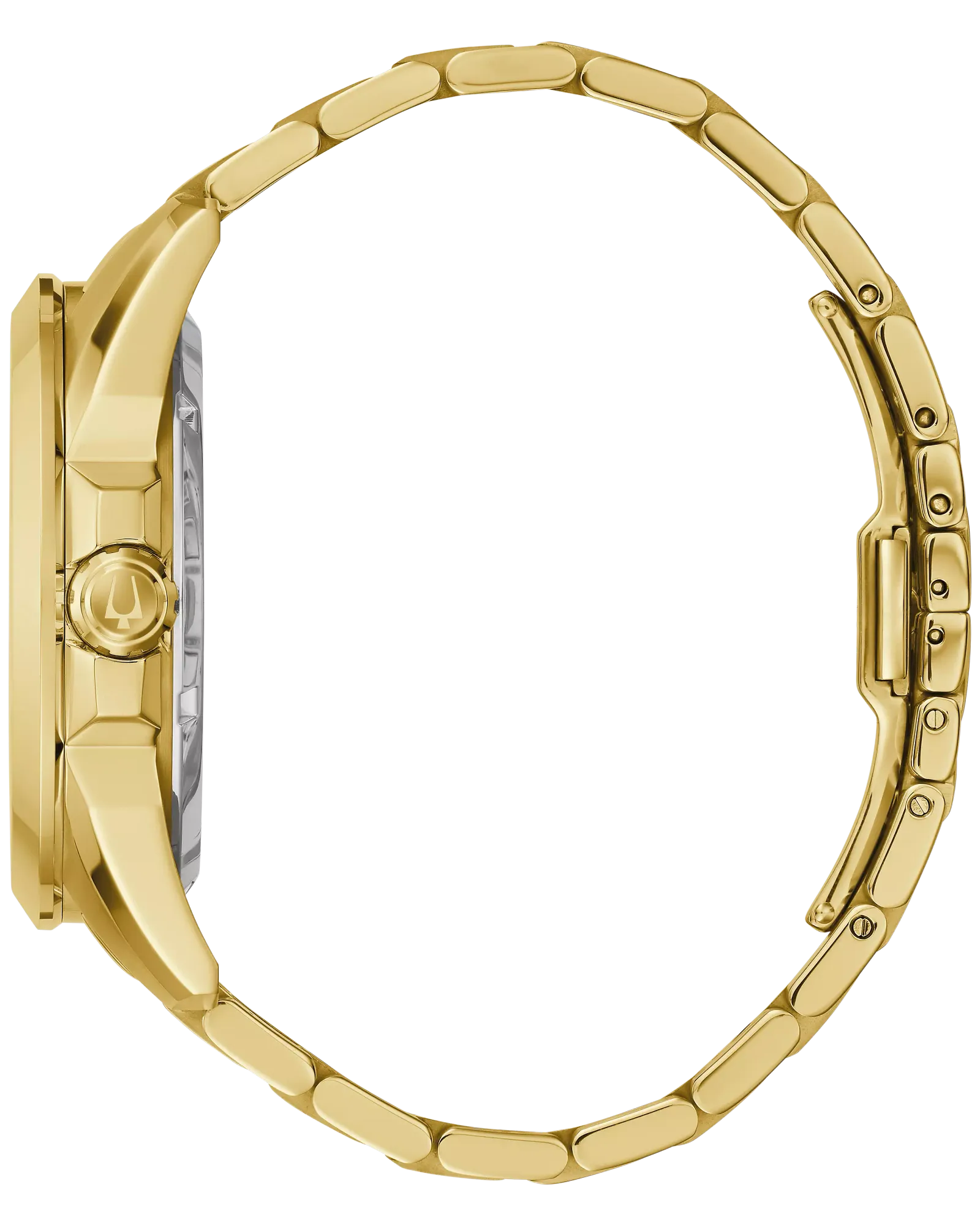 RELOJ BULOVA SUTTON, AUTOMATICO, ESFERA DORADA, BRAZALETE DE ACERO PVD ORO AMARILLO, 43 MM