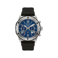 RELOJ BULOVA MARINE STAR, CUARZO, ESFERA AZUL, BRAZALETE DE CAUCHO NEGRO, CRONOGRAFO, FECHA, 44 MM
