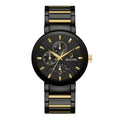 RELOJ BULOVA FUTURO, CUARZO, ESFERA NEGRA, BRAZALETE DE ACERO PVD NEGRO BICOLOR, 40 MM