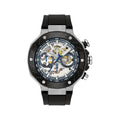 RELOJ TISSOT T-RACE MOTO GP, 2025, CUARZO, ESFERA SKELETON, BRAZALETE DE CAUCHO NEGRO, EDICICÓN LIMITADA, 45 MM