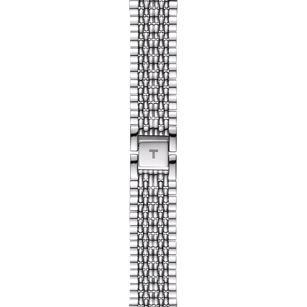 RELOJ TISSOT EVERYTIME, CUARZO, ESFERA BLANCA, BRAZALETE DE ACERO, 38 MM