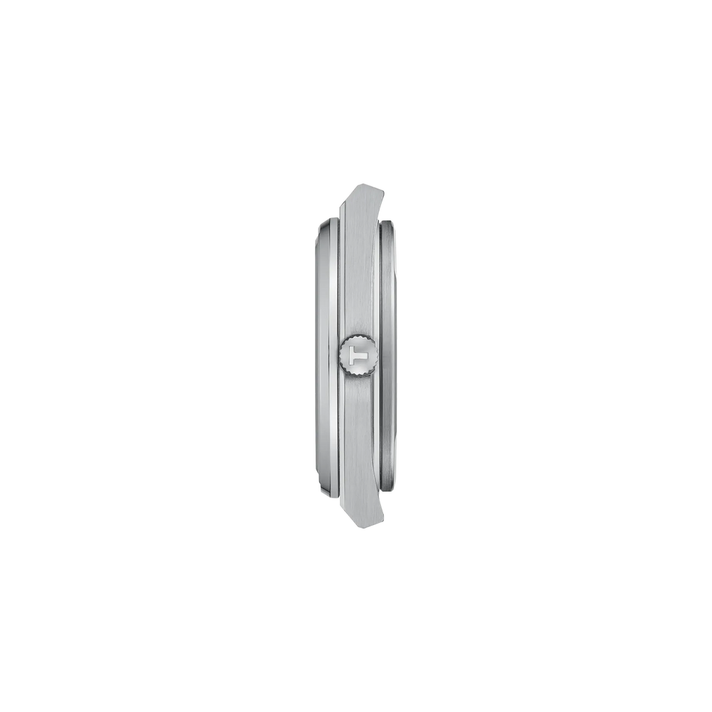 RELOJ TISSOT PRX, CUARZO, ESFERA BLANCA, FAJA DE CAUCHO BLANCA, FECHA, 40 MM