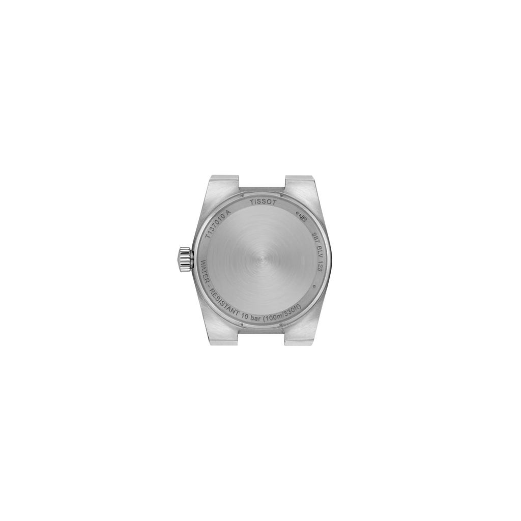 RELOJ TISSOT PRX, CUARZO, ESFERA DE MADRE PERLA BLANCA, BRAZALETE DE ACERO, 25 MM