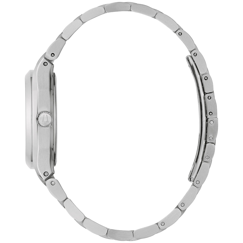 RELOJ BULOVA SURVEYOR, ESFERA AZUL, BRAZALETE DE ACERO, FECHA, 34 MM