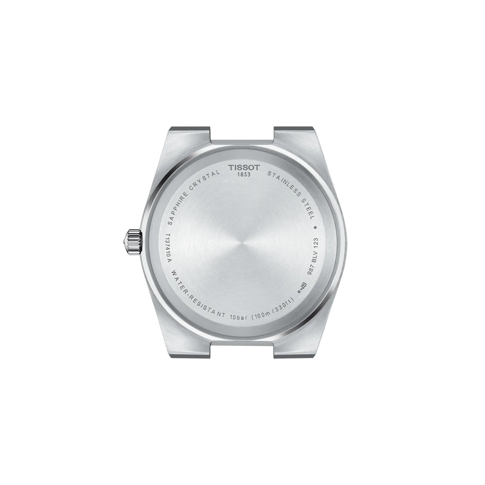 RELOJ TISSOT PRX, CUARZO, ESFERA NEGRA, BRAZALETE DE ACERO, FECHA, 40 MM