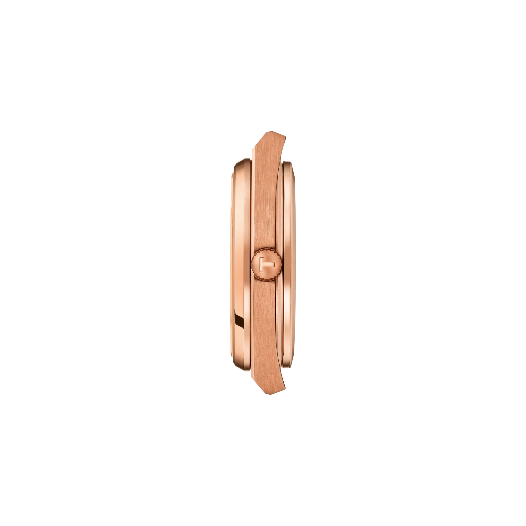 RELOJ TISSOT PRX, AUTOMCÁTICO, ESFERA AZUL, BRAZALETE PVD TONO ROSA, FECHA, 40 MM