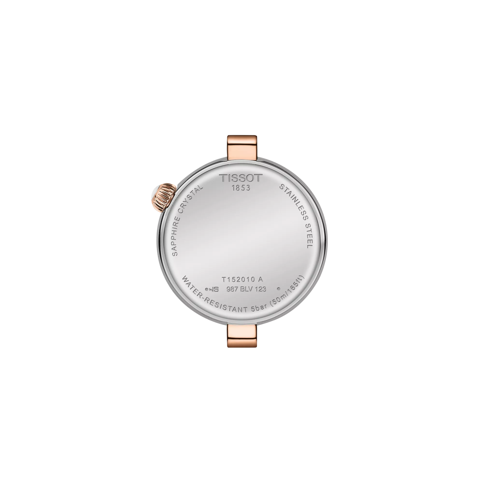 RELOJ TISSOT DESIR, CUARZO, ESFERA DE MADRE PERLA, BRAZALETE DE ACERO BICOLOR TONO ROSA, 28 MM