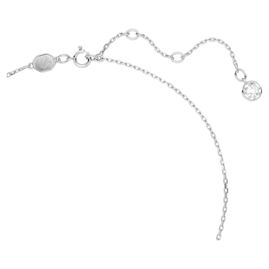 COLLAR SWAROVSKI BIRTHSTONE TALLA CUADRADA, OCTUBRE, ROSA, BAÑO DE RODIO