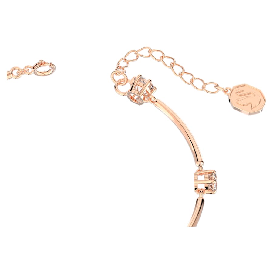 PULSERA SWAROVSKI CONSTELLA TALLA REDONDA, BLANCO, BAÑO TONO ORO ROSA, TALLA M