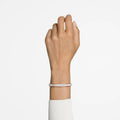 PULSERA SWAROVSKI DEXTERA FORMA OCTOGONAL, BLANCO, BAÑO DE RODIO, TALLA M