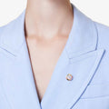 BROCHE SWAROVSKI MATRIX TALLA REDONDA, MULTICOLOR, BAÑO TONO ORO