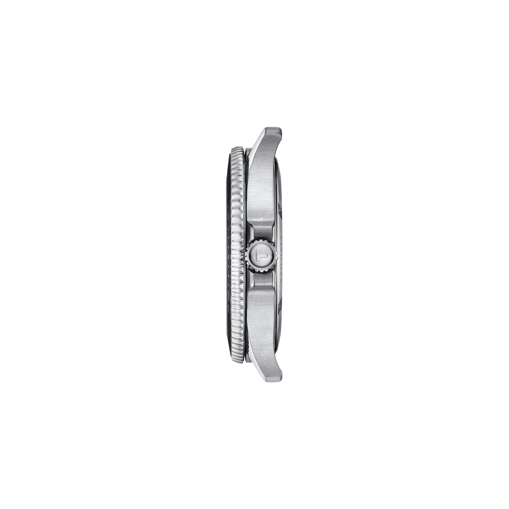 RELOJ TISSOT SEASTAR 1000, CUARZO, ESFERA NEGRA, BRAZALETE DE ACERO, FECHA, 40 MM
