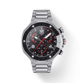 RELOJ TISSOT T-RACE MOTO GP LE2022, CUARZO, ESFERA NEGRA, BRAZALETE DE ACERO, CRONCÓGRAFO, 45 MM