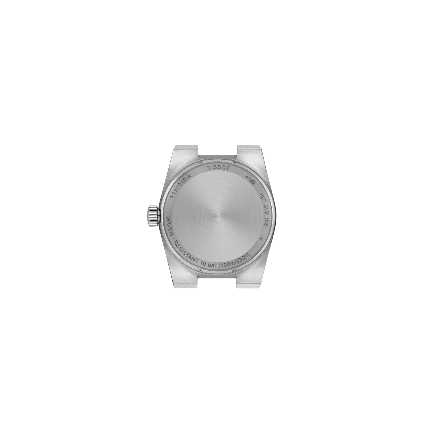 RELOJ TISSOT PRX, CUARZO, ESFERA NEGRA, BRAZALETE DE ACERO, 25 MM