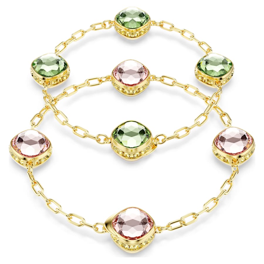 COLLAR SWAROVSKI CHROMA TALLA OCTOGONAL, MULTICOLOR, BAÑO TONO ORO