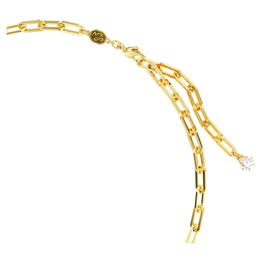 COLLAR SWAROVSKI CONSTELLA BLANCO, BAÑO TONO ORO
