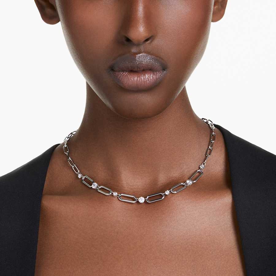 COLLAR SWAROVSKI CONSTELLA BLANCO, BAÑO DE RODIO