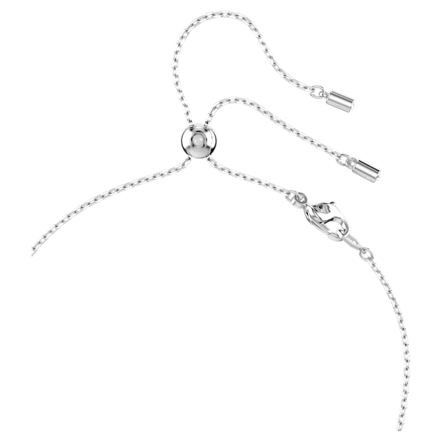 COLLAR SWAROVSKI EN Y CONSTELLA CRYSTAL PEARL, TALLAS REDONDAS, BLANCO, BAÑO DE RODIO