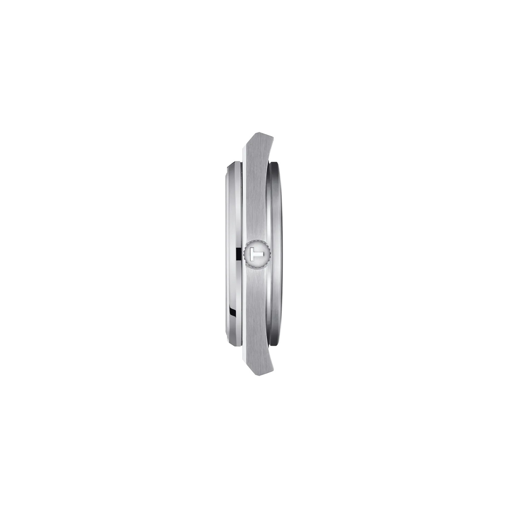 RELOJ TISSOT PRX, CUARZO, ESFERA NEGRA, BRAZALETE DE ACERO, FECHA, 40 MM