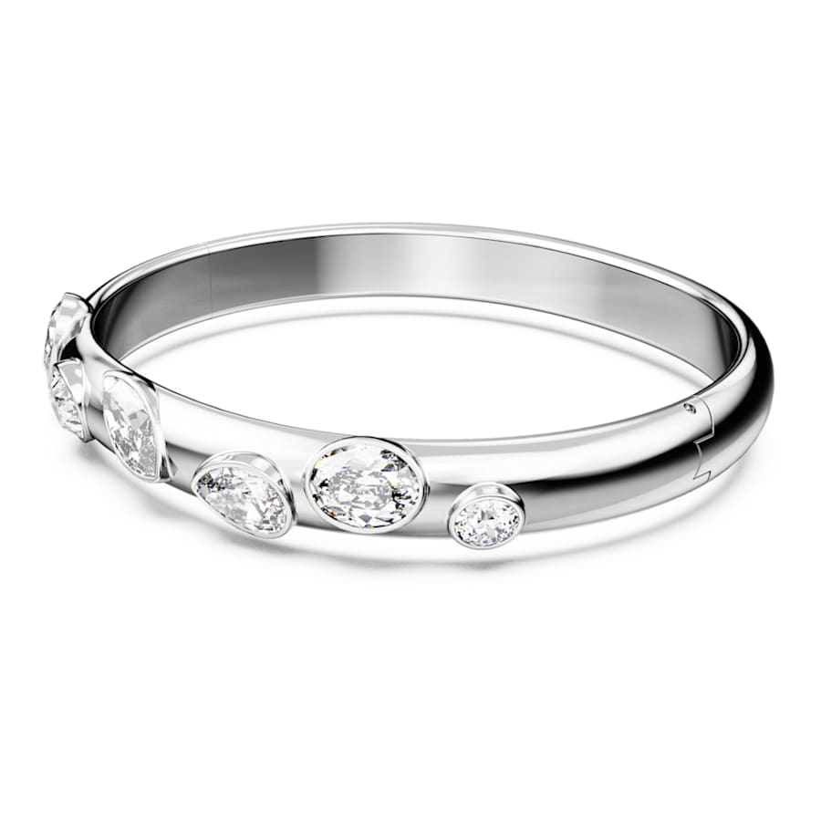 PULSERA SWAROVSKI DEXTERA TALLAS MIXTAS, BLANCO, BAÑO DE RODIO, TALLA M