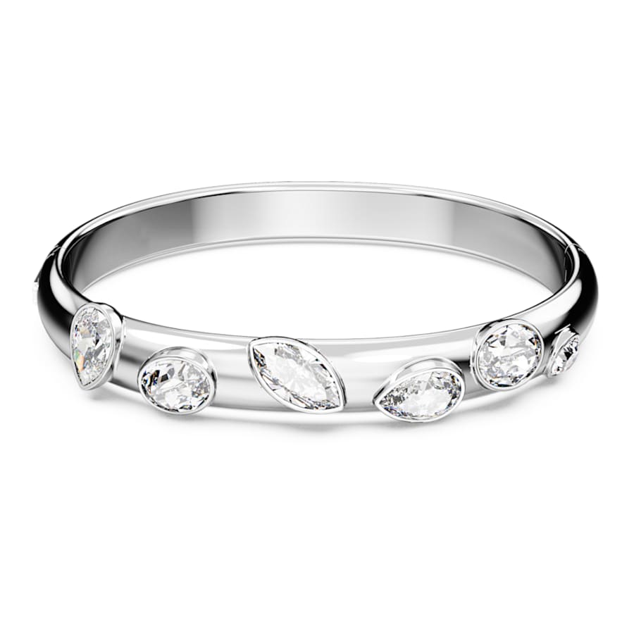 PULSERA SWAROVSKI DEXTERA TALLAS MIXTAS, BLANCO, BAÑO DE RODIO, TALLA M