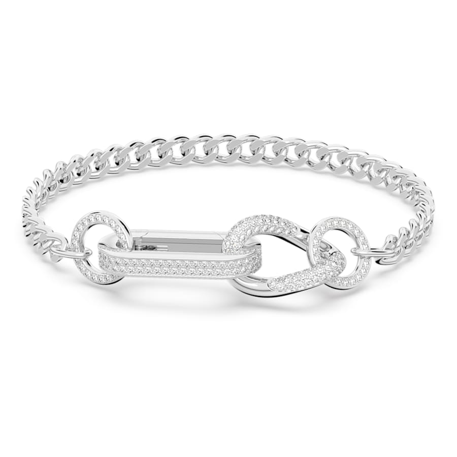 PULSERA SWAROVSKI DEXTERA, TALLA REDONDA, CRISTAL, BAÑO DE RODIO, TALLA XL